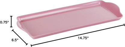 Calypso Basics Melamine Tidbit Tray, Pink (06601)