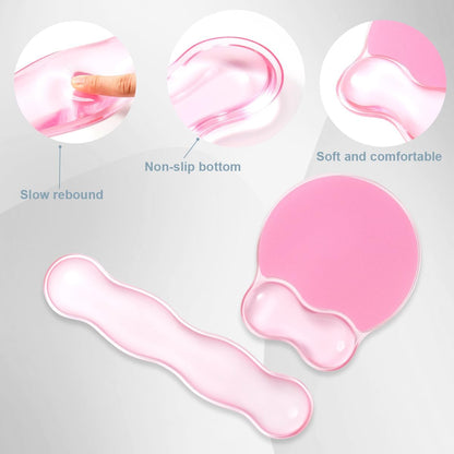 Mousepad with Gel Wrist Rest for Keyboard and Mouse - Office Accessories