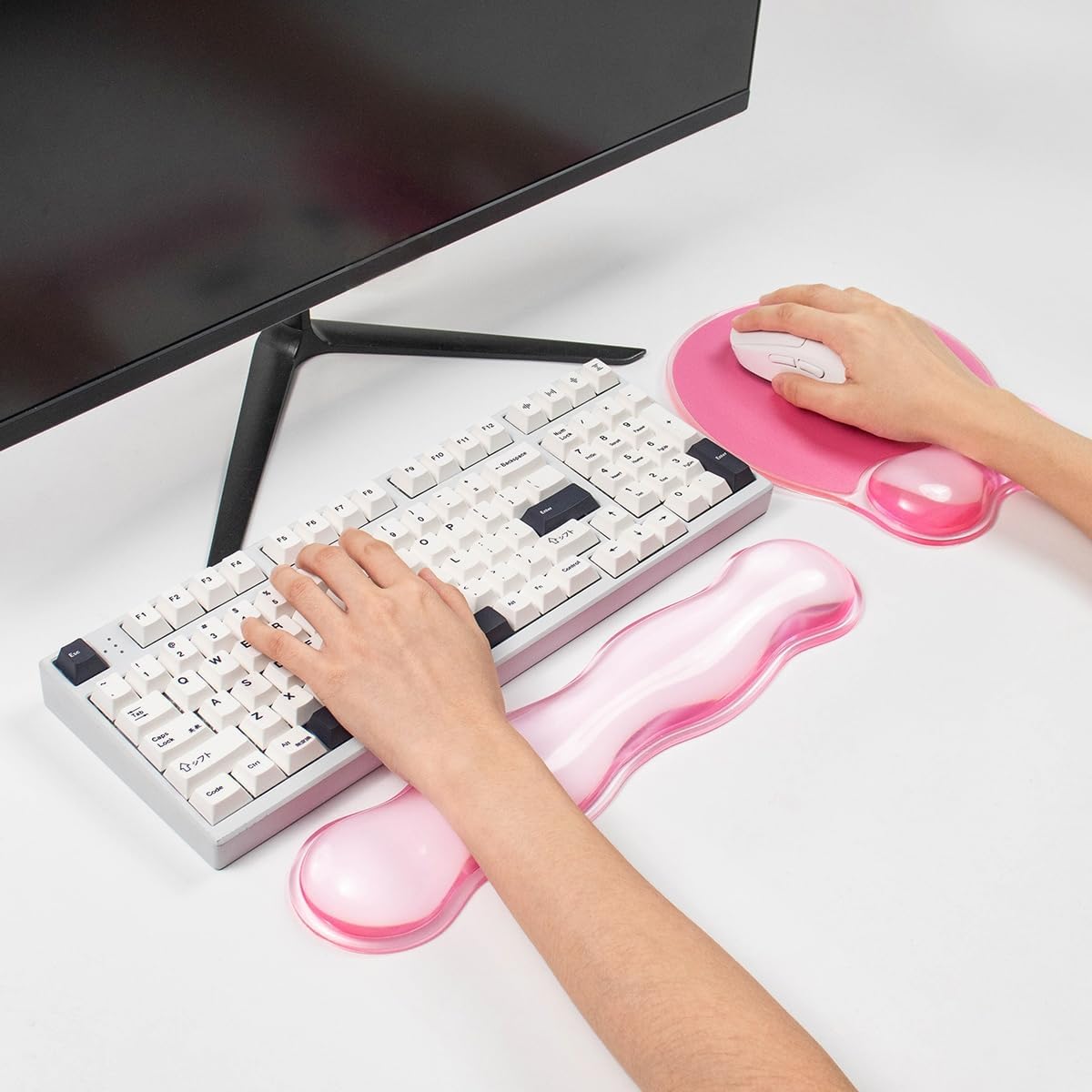 Mousepad with Gel Wrist Rest for Keyboard and Mouse - Office Accessories