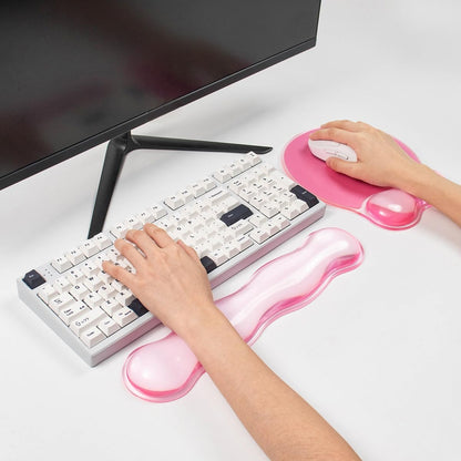 Mousepad with Gel Wrist Rest for Keyboard and Mouse - Office Accessories