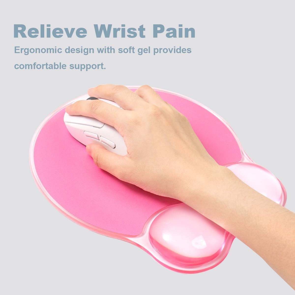 Mousepad with Gel Wrist Rest for Keyboard and Mouse - Office Accessories