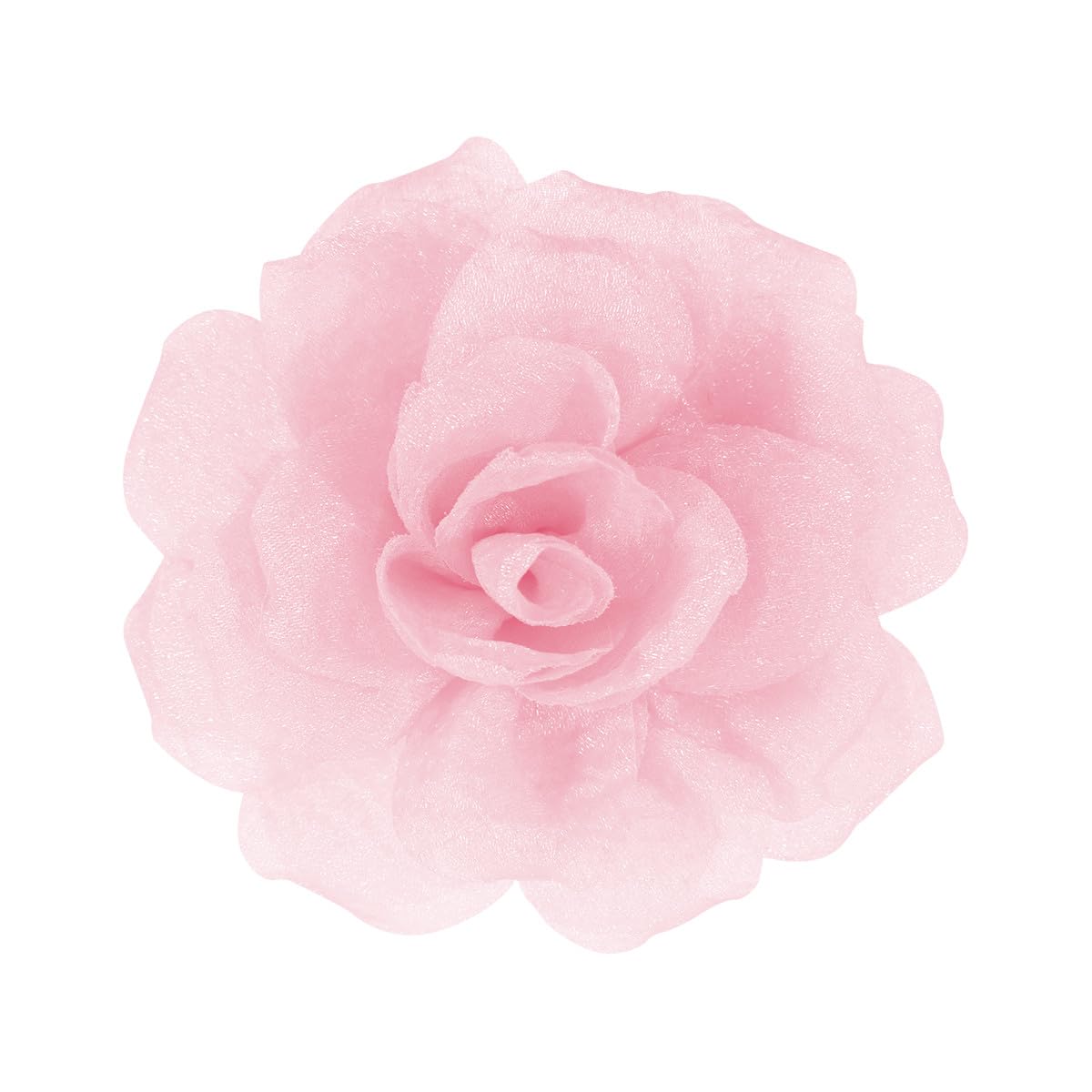 4.33" Soft Pink Flower Hair Clip | Lightweight Elegant & Perfect for Weddings, Parties or Daily Wear. Add a Feminine Touch to Hairstyles, Dresses, Hats & Accessories | Durable & stylish design