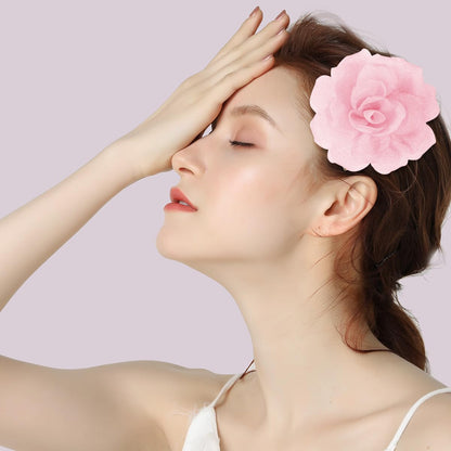 4.33" Soft Pink Flower Hair Clip | Lightweight Elegant & Perfect for Weddings, Parties or Daily Wear. Add a Feminine Touch to Hairstyles, Dresses, Hats & Accessories | Durable & stylish design