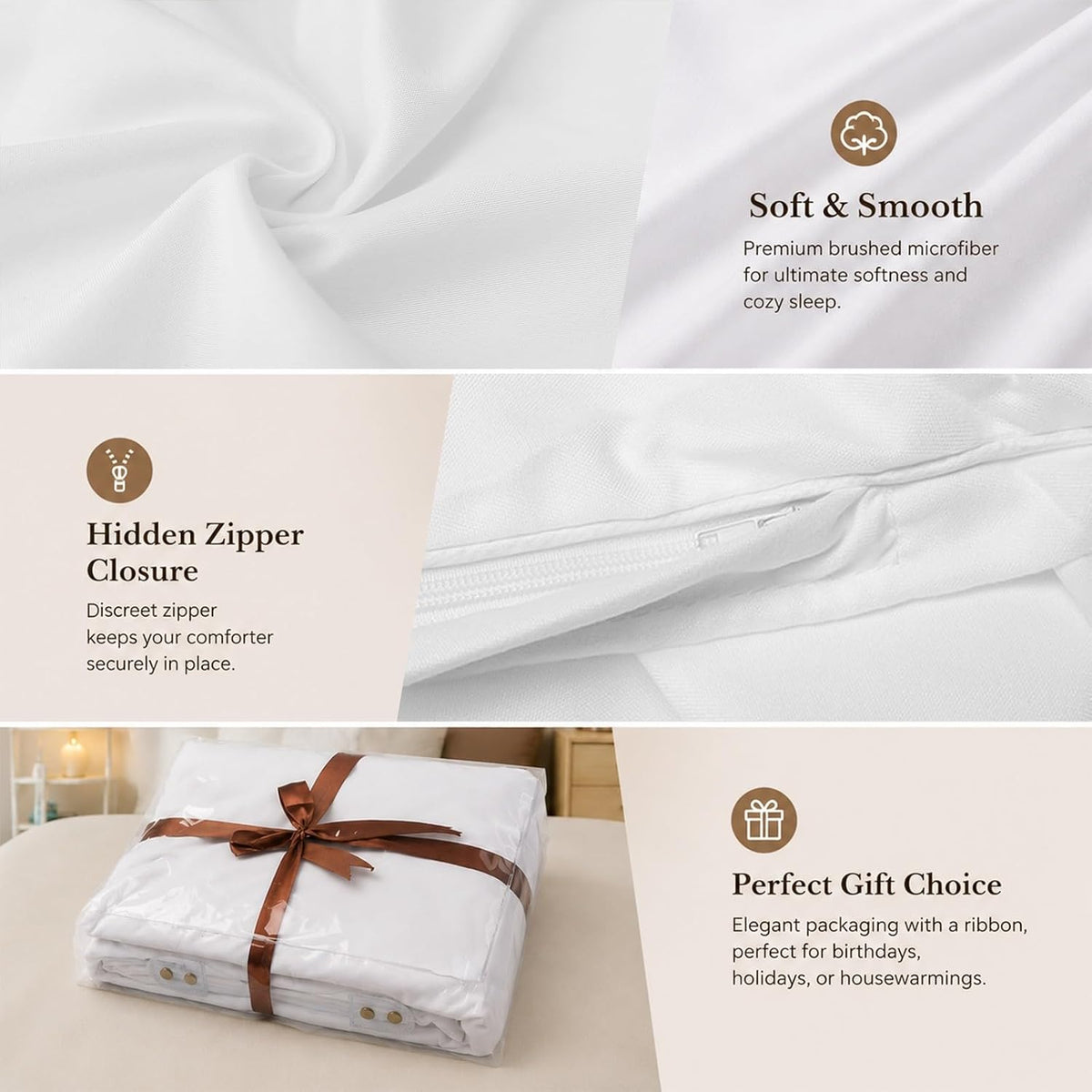 Peach Pink Stripes Duvet Cover Twin Size Bedding Set 4 Pieces, 1 Comforter/Quilt Cover and 2 Pillow Covers with Zipper Closure, 1 Bed Printed Flat Sheet Modern Vertical Lines Geometric Simple