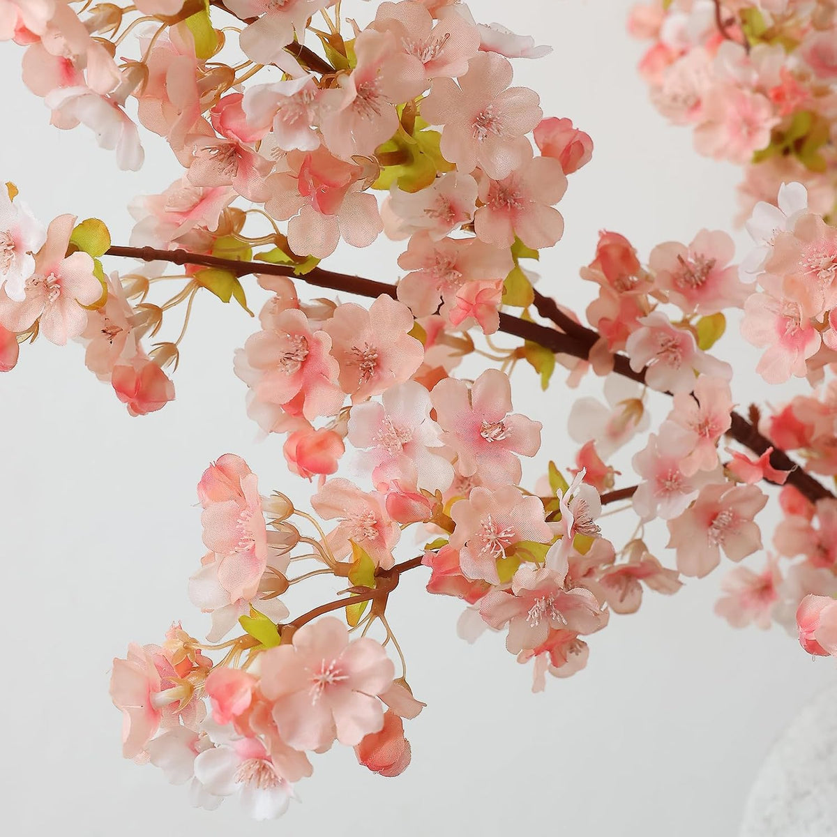 3Pcs Artificial Pink Cherry Blossom Branches 40" Fake Silk Cherry Blossoms Flowers with Long Stem for Wedding Decorations Table Centerpieces Vase Arrangement Home Decor (Pink)