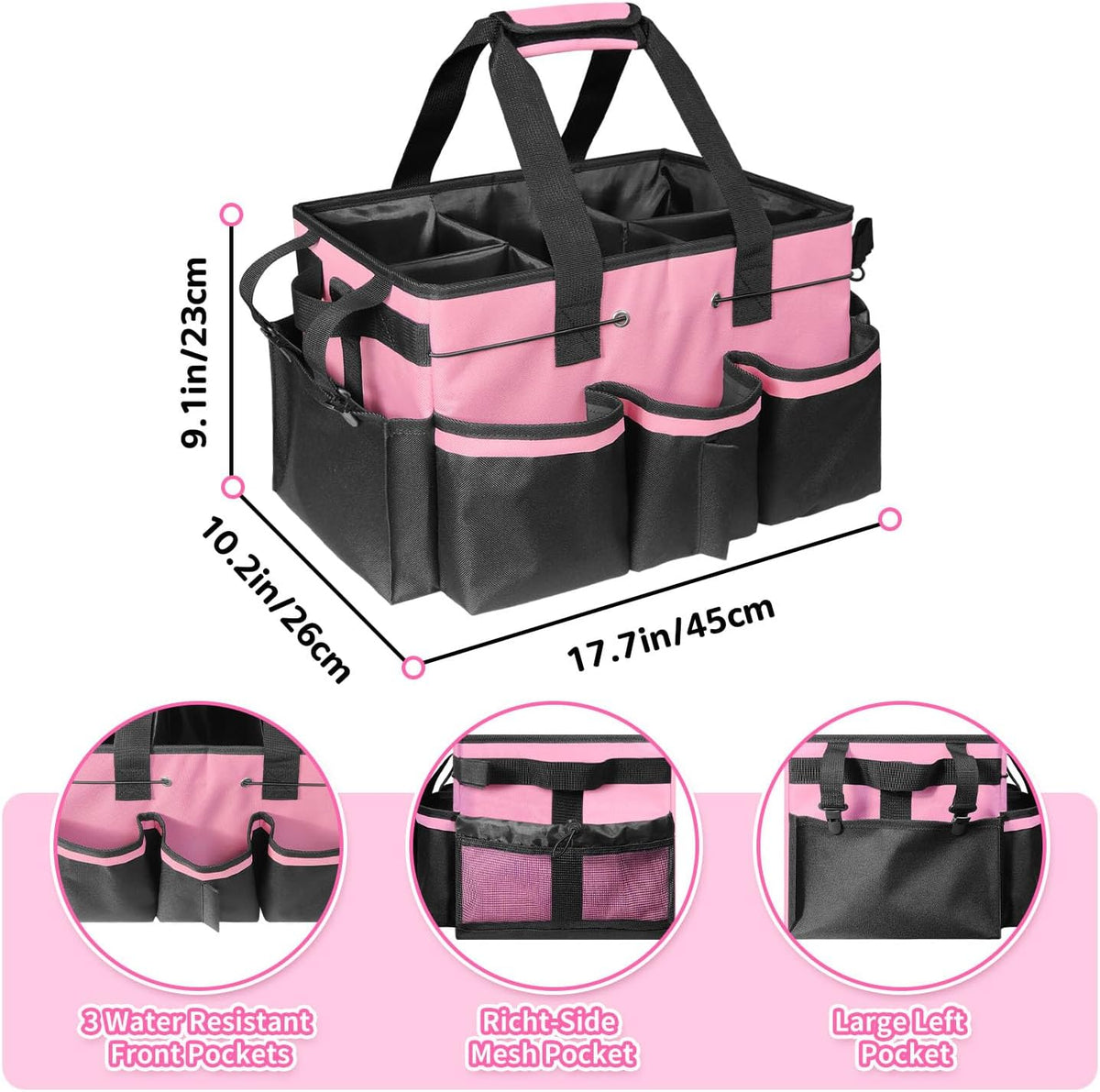 Large Cleaning Caddy Bag-Wearable, Waterproof, Heavy, Duty