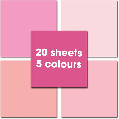 36 Sheets 12x12 Pink Cardstock Paper Pack - 220gsm Solid Glitter Shimmer, 9 Designs Scrapbook Decorative Paper for Card Making, Scrapbooking Supplies, Spring Crafts