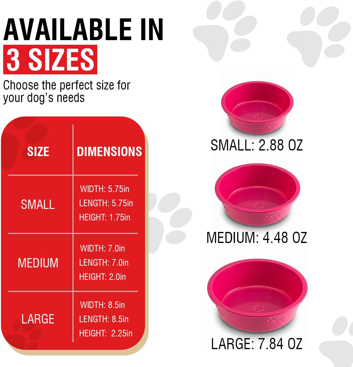 Loving Pets Dolce Luminoso Dog Bowl, Medium Pink