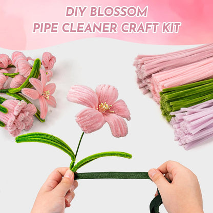 Pipe Cleaners Craft Kit, 400-Piece Flower Making Set