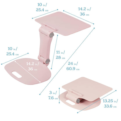 The Surf Folding Portable Lap Desk, Flexible Seating, Pink