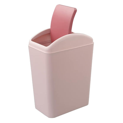4.5 Gallon Trash Can with Swing-Top, Swing Lid Waste Can, Pink