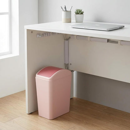 4.5 Gallon Trash Can with Swing-Top, Swing Lid Waste Can, Pink