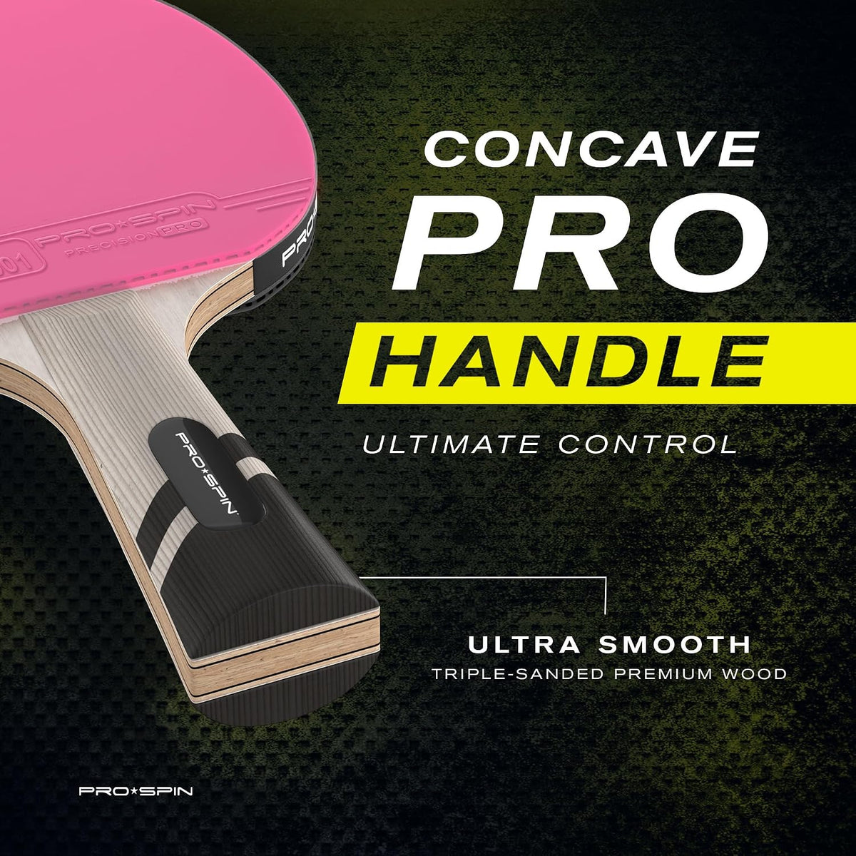 PRO-SPIN Ping Pong Paddles – ITTF Approved Professional Table Tennis Rackets with Carbon Fiber for Superior Control | 7-Ply Blade, Premium Rubber, 2.0mm Sponge