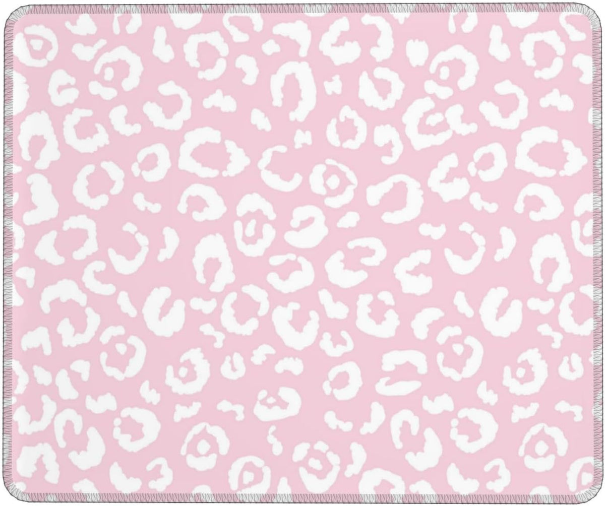 Coquette Stuff,Girly Mousepad,Leopard Mouse pad,Pink Mouse pad,Cute core Mousepad,Cheetah Print Desk mat,8.3 * 10.3 Inches