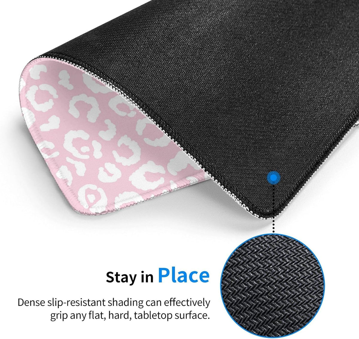 Coquette Stuff,Girly Mousepad,Leopard Mouse pad,Pink Mouse pad,Cute core Mousepad,Cheetah Print Desk mat,8.3 * 10.3 Inches