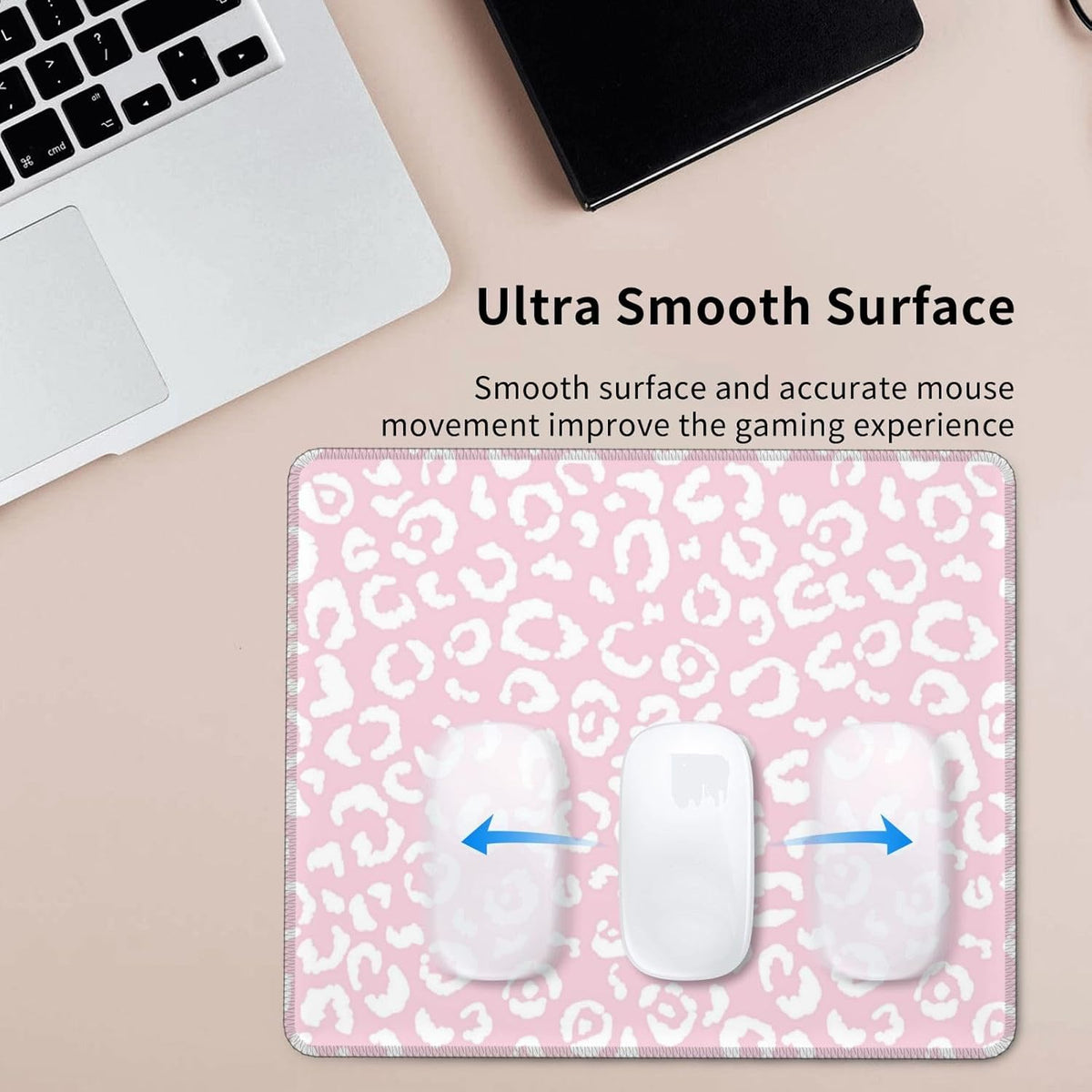 Coquette Stuff,Girly Mousepad,Leopard Mouse pad,Pink Mouse pad,Cute core Mousepad,Cheetah Print Desk mat,8.3 * 10.3 Inches