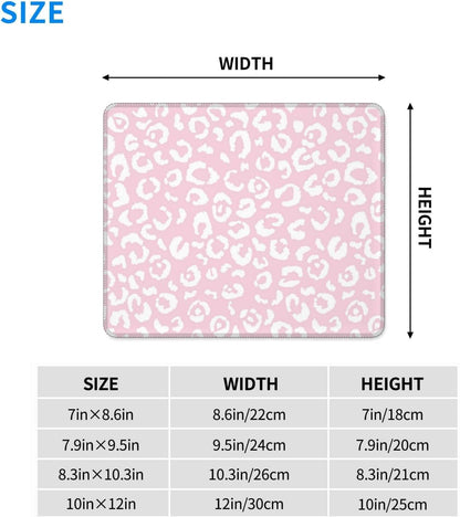Coquette Stuff,Girly Mousepad,Leopard Mouse pad,Pink Mouse pad,Cute core Mousepad,Cheetah Print Desk mat,8.3 * 10.3 Inches