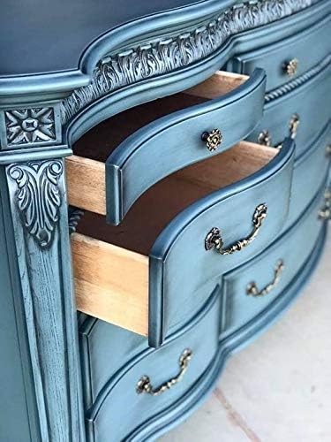 Shabby Chic Chalk Furniture Paint: Luxurious Chalk Finish Craft Paint for Home Decor, DIY, Wood Cabinets - All-in-One Paints with Rustic Matte Finish [Just Peach] - (8.5 oz Covers 32 sf)
