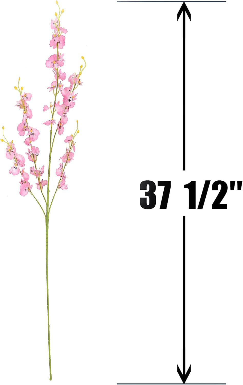 Artificial Dancing Lady Orchid Silk Faux Flowers Fake Butterfly Orchids 10 Pcs Real Touch for Wedding Home Office Party Hotel Decoration Restaurant Patio Festive Furnishing (Pink)