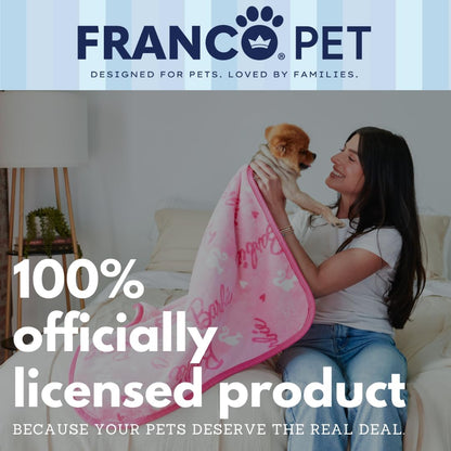 Barbie Waterproof Dog Bed Cover, Large 30x40 Pet Blanket for Furniture Bed Couch Sofa, (Officially Licensed) by Franco