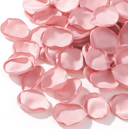 200pcs Rose Petals, Silk Blush Pink Flower Petals for Wedding Flower Girl Basket Peach Pink Rose Petals Bulk for Aisle Table Centerpieces Bridal Shower Decorations Proposal Party