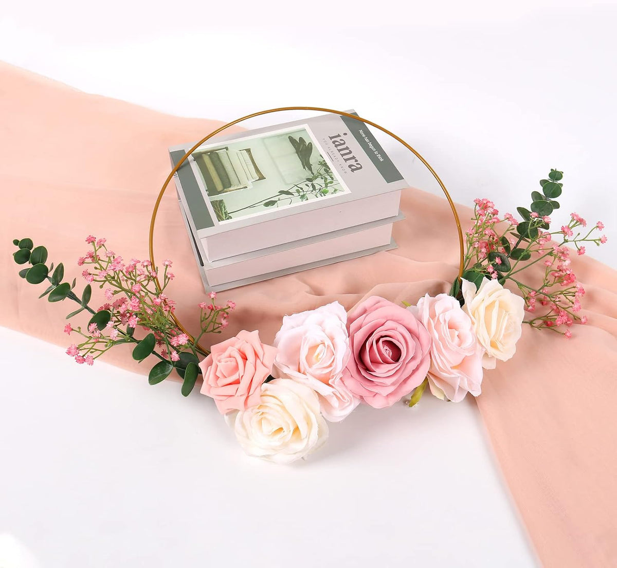 15 PCS Pink Babys Breath Artificial Flowers, Fake Gypsophila for Wedding