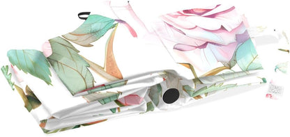 Automatic Umbrella, Rose Pink Umbrella Compact Lightweight, Waterproof Windproof for Sun Rain Travel