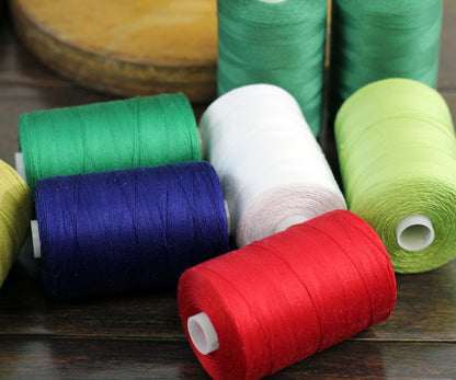 Cotton Quilting Thread, 1000M 50/3, Pale Pink 201 | Long staple cotton thread for quilting, sewing and serging. Low-lint, smooth thread for clean stitches and strong seams.