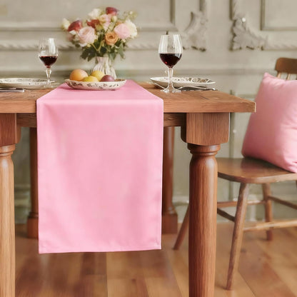Pink Waterproof Decorative Table Runner 36 Inches Long