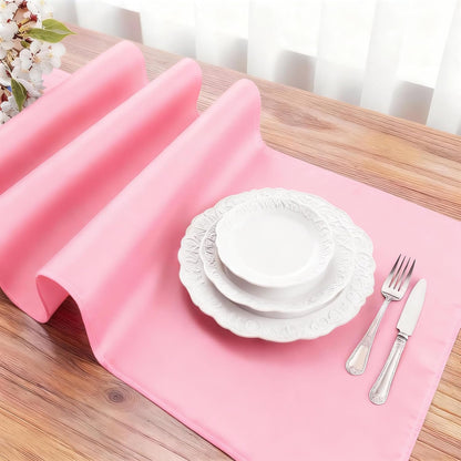 Pink Waterproof Decorative Table Runner 36 Inches Long