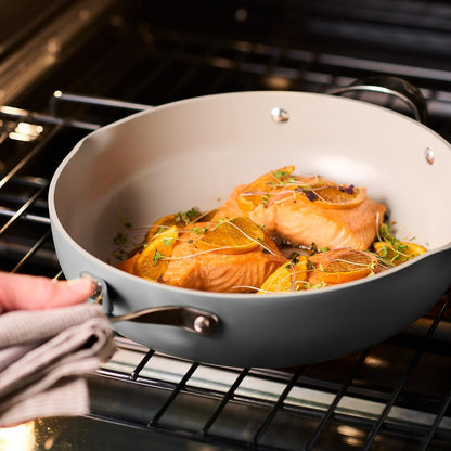 All-in-One Plus Pan Set, 5-Quart Ceramic Non Stick Cooking Pan
