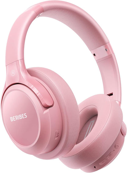 Bluetooth Headphones Over Ear Wireless HiFi Stereo Headsets 65H 6EQ