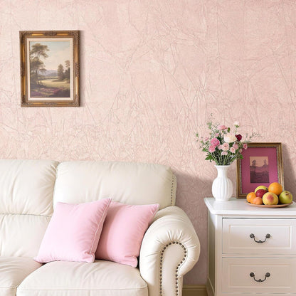 Pastel Pink Wallpaper Peel and Stick Velvet Wallpaper Pink Contact Paper Self Adhesive Flocking Liner Soft Felt Fabric Flock Velvet Sheets Drawer Liners for Dresser Jewelry Box 17.7"x80"