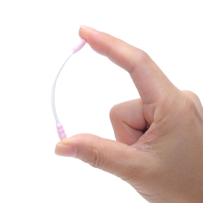 Pink Cotton Swabs Spiral Pointed - 200 Count Organic Cotton Buds Double Side Tightly Wrapped Precision Cotton Tips Paper Stick Soft Gentle Lint-Free Cruelty-Free, Spiral & Pointy (Pink)