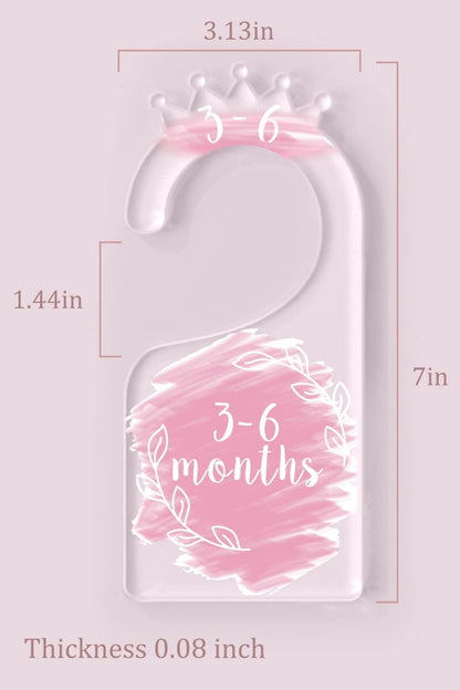 Acrylic Baby Closet Dividers, Baby Clothes Dividers for Closet