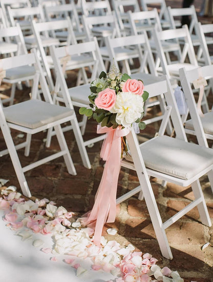 Artificial Rose Flowers,100 pcs Foam Rose Flowers Bulk Peach Fake Flower Heads for DIY Crafts Wedding Bouquets Rose Wall Kissing Balls Bridal Shower Party Decorations(Peach)