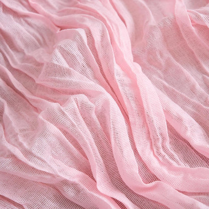 Blush Pink Cheesecloth Table Runner Fall Sheer Wedding Decor 10FT