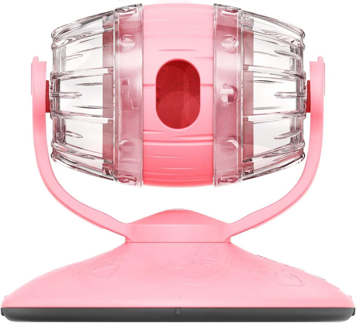 Cat Slow Feeder Toy, Interactive Cat Toy, cat treat dispenser toy(Pink)