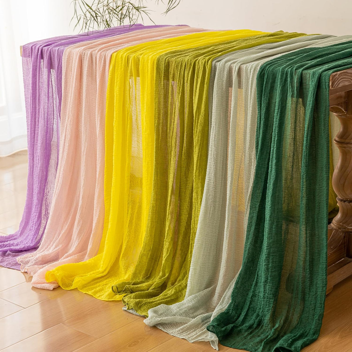 Dusty Pink Cheesecloth Table Runner 120 Inches Fall Party Home Decorations