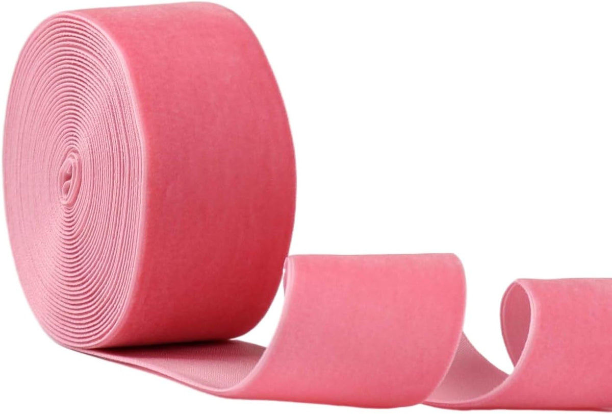 Velvet Ribbon for Gift Wrapping Christmas Decoration (07 (Peach),1" (25mm) x 5 Yards)