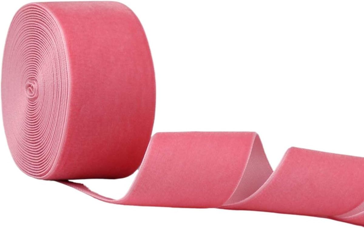 Velvet Ribbon for Gift Wrapping Christmas Decoration (07 (Peach),1" (25mm) x 5 Yards)
