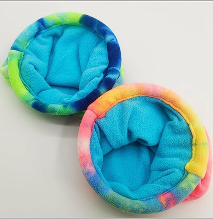 Ferrets Snuggle Sack Soft Fleece Hideout Cozy Cave Hamster Sleeping Bag for Small Animal Guinea Pig Rabbit Bunny Chinchillas Rat Squirrel Hedgehog Fast Drying Absorbent Towel Bag (Pink,L)