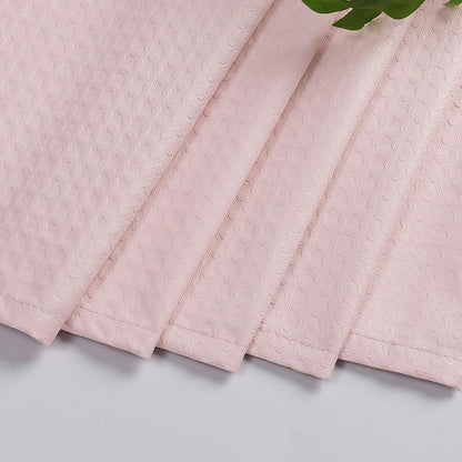 Pink Shower Curtains for Bathroom，Dot Like Embossed Textured Waterproof Soft Polyester Cloth Shower Curtain，Hotel Spa Machine Washable，72Wx72L