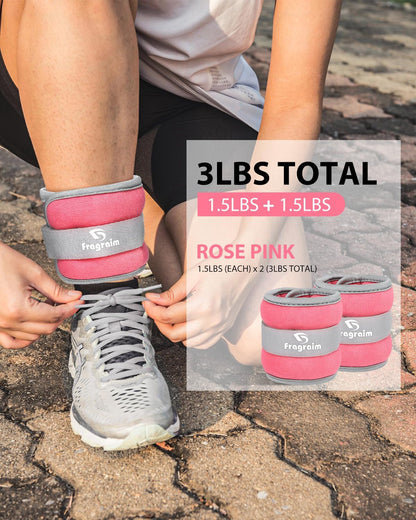 Ankle Weights, 1/2/3/4/6/8/10 LB 1 Pair Wrist Leg Arm Weight for Women, Men