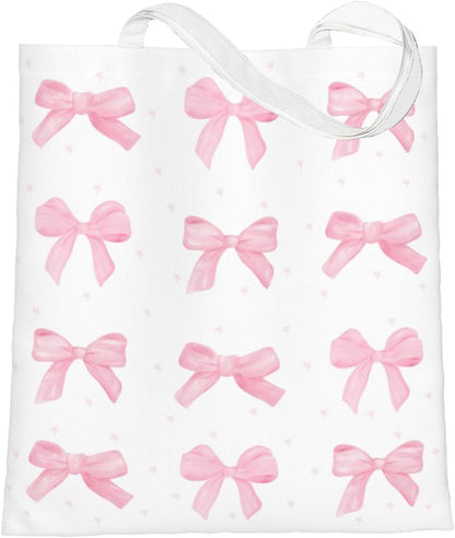 Canvas Tote Bag For Women Large Capacity Shoulder Bag For Grocery Shopping With Zipper Inner Pockets