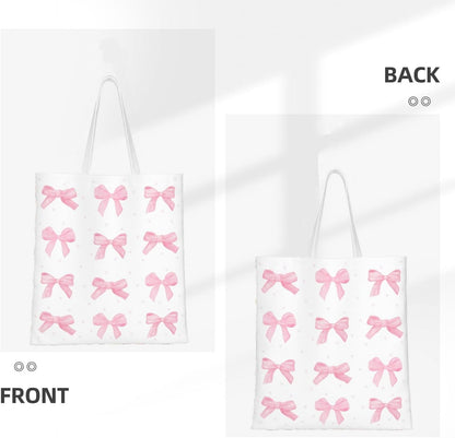 Canvas Tote Bag For Women Large Capacity Shoulder Bag For Grocery Shopping With Zipper Inner Pockets