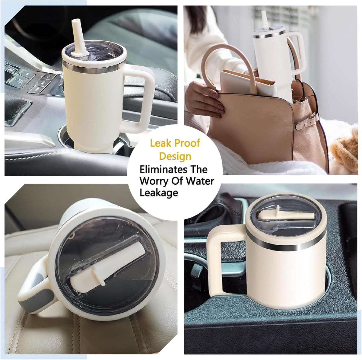 2 Pack Stanley Leak Proof Lid, with Flip Straw Lid, Stanley Cup Accessories, Stanley Lids Replacement for Stanley Quencher H2.0 40 oz Tumbler (Only), BPA Free (Peach Color)