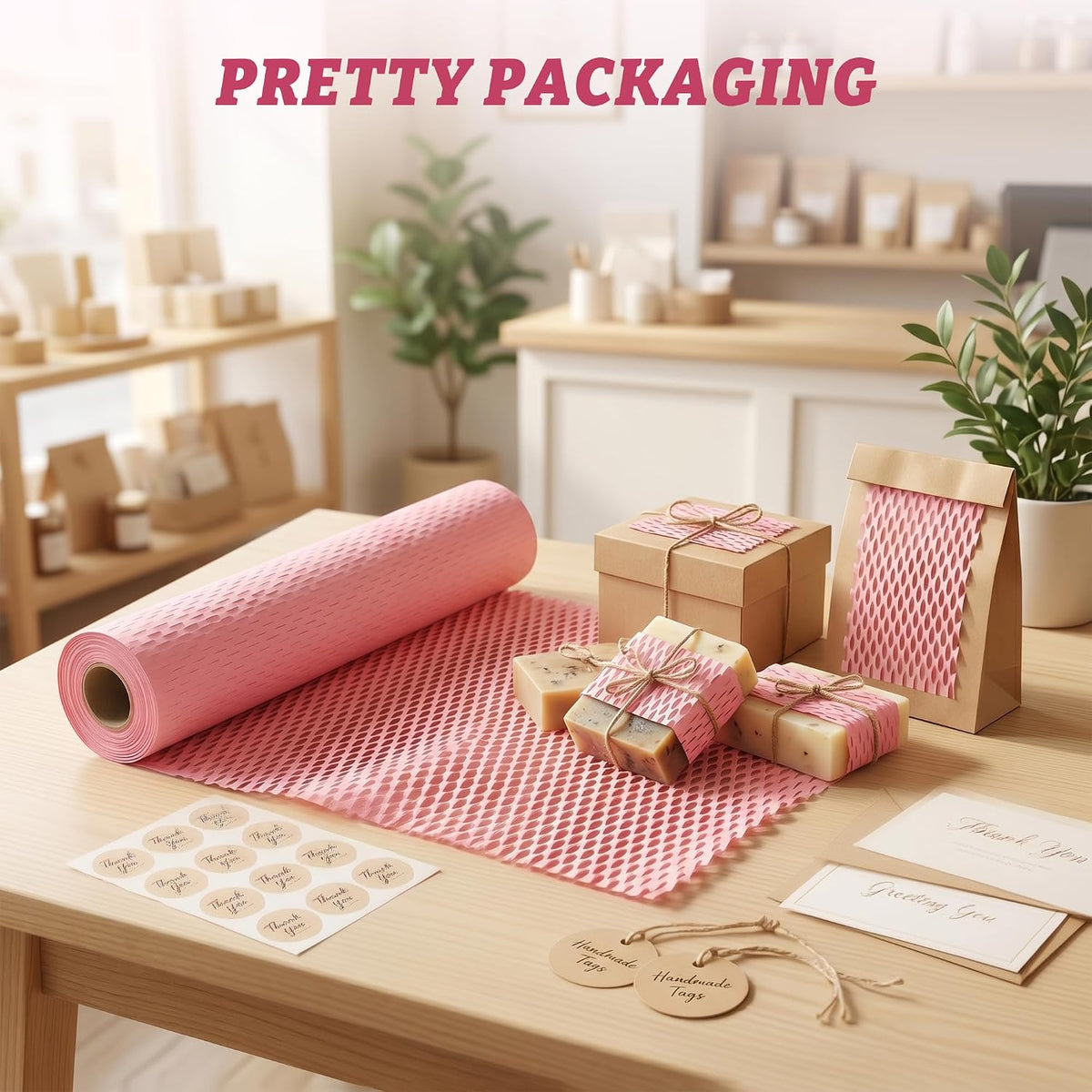 Honeycomb Packing Paper Eco-Friendly: 12" x 200' for Moving Packing