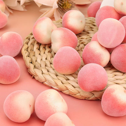 30 Pcs Artificial Mini Peaches Decoration Fake Peach Fruit