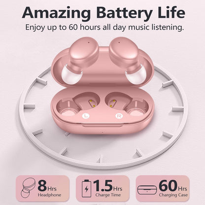 Mini Wireless Earbuds Bluetooth 5.3 in Ear Headphones Headsets